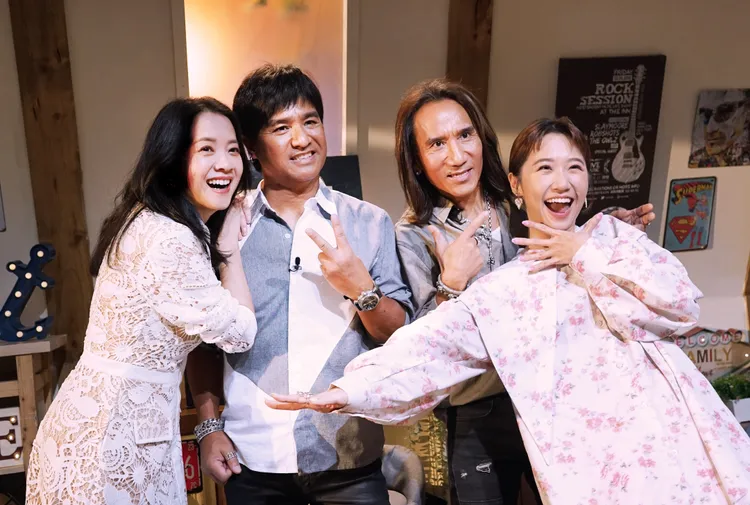 LuLu（右起）妙喻動力火車為跨世代唱將，曾寶儀誇有動力火車現場演唱功力十足。公視提供