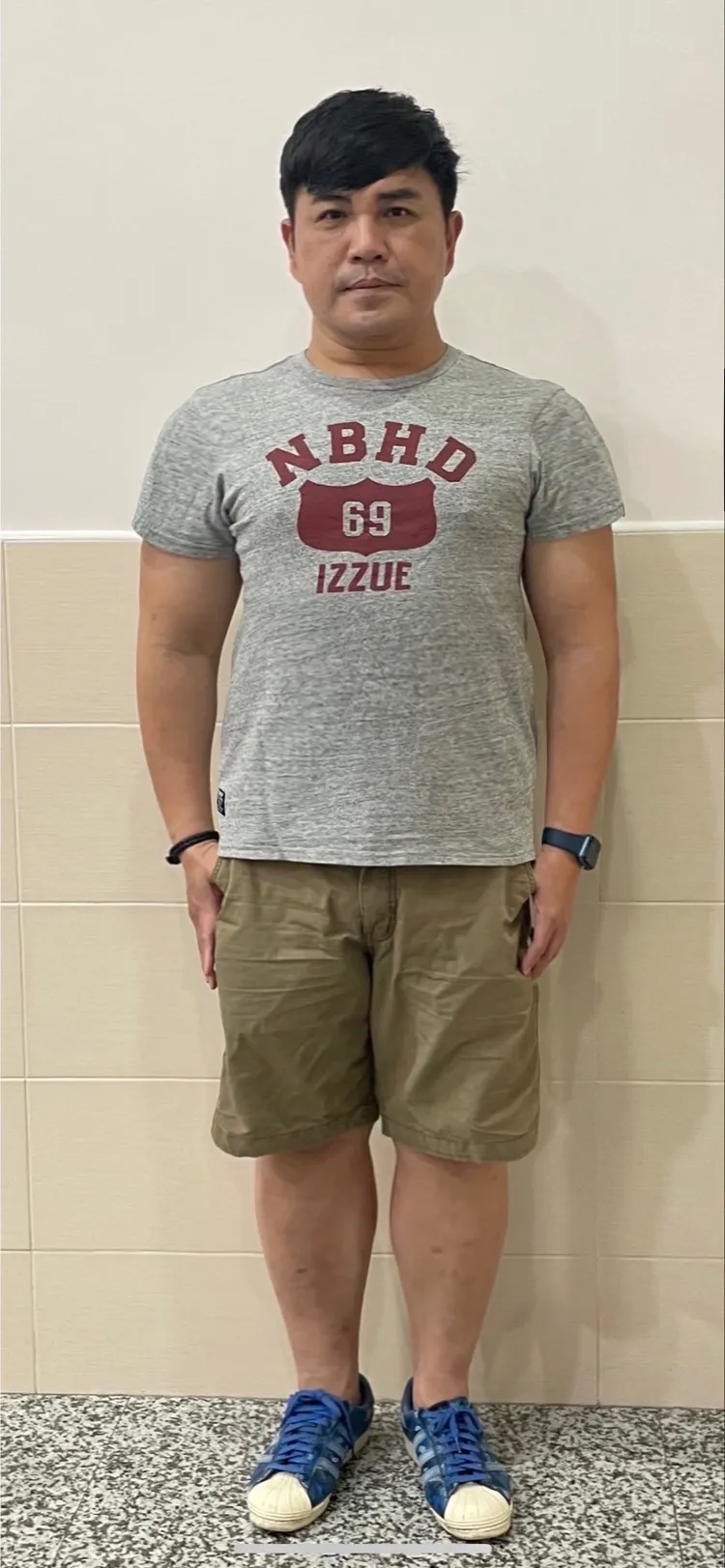 林智賢之前幸福肥，凸肚畢露。林智賢提供