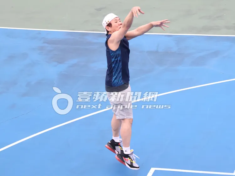 趙傳輕鬆跳投得分。特勤中心攝