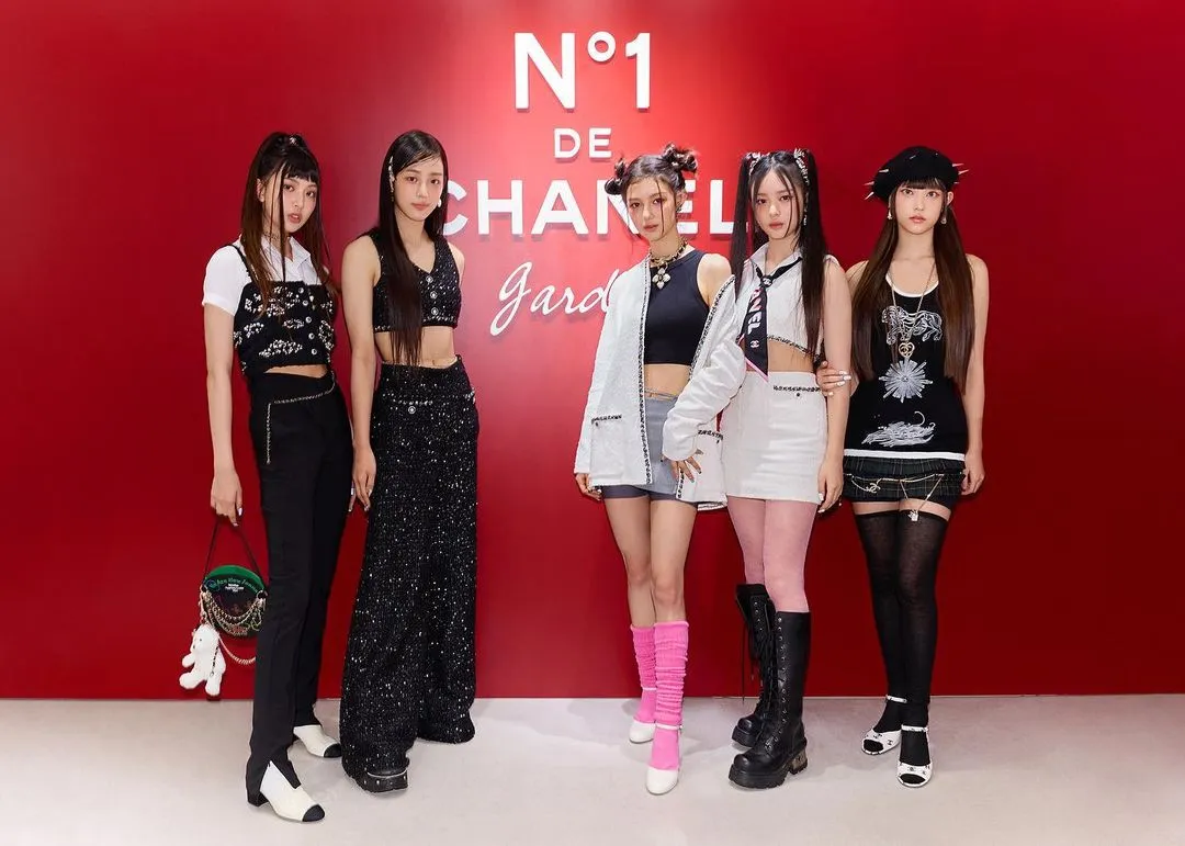 New Jeans在出道當天就已受邀參加了香奈兒於首爾舉辦的保養品活動。翻攝newjeans_official IG