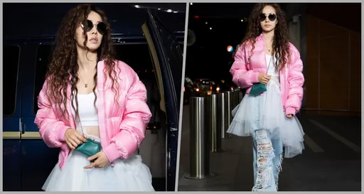 蔡依林飛米蘭看秀！機場時尚霸氣一把抓「廢包」