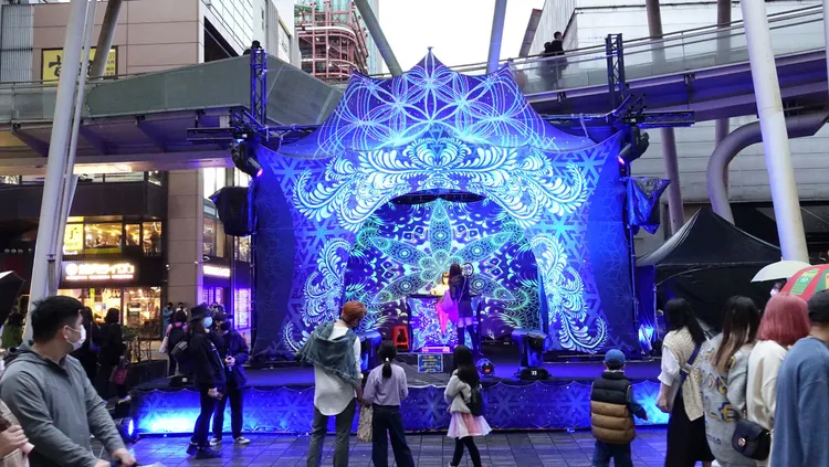 台灣燈會有不少與民眾互動的活動。莊宗達攝