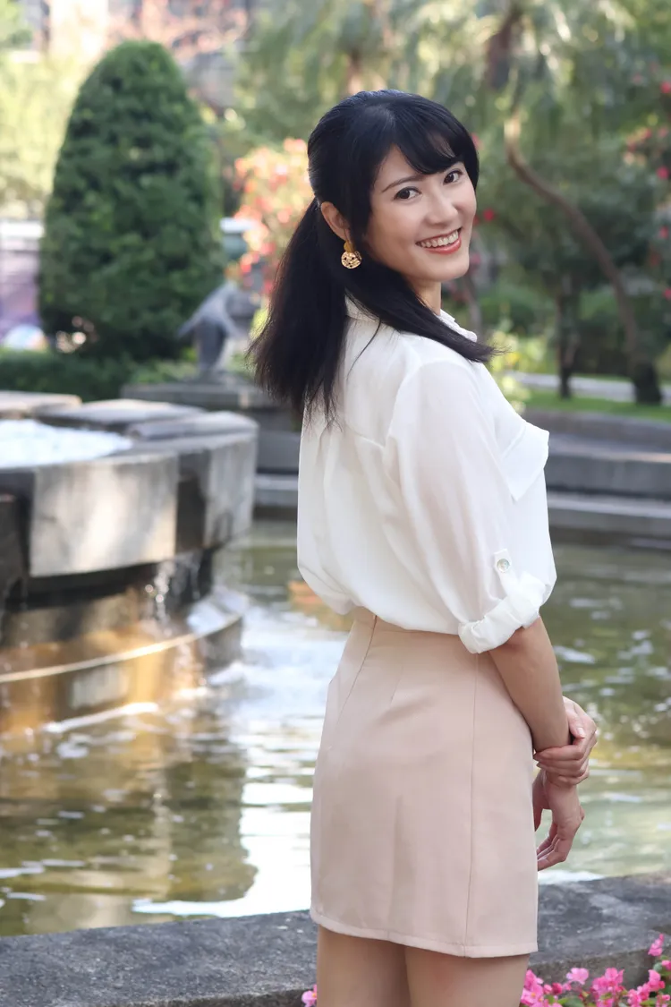 甜美的Eve拍戲竟然想挑戰演女屍。彭欣偉攝