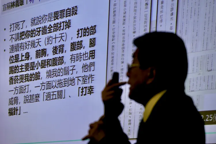 蔡崇義指出證據跟偵辦單位所宣稱的，有諸多不符合處。林林攝