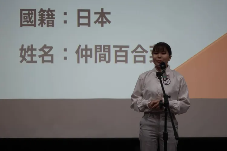 日籍生參加演講比賽。開南大學提供