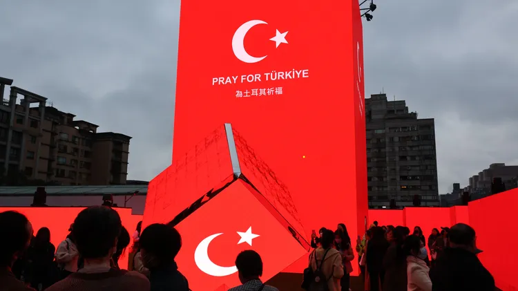 台灣燈會為土耳其祈福。資料照，莊宗達攝