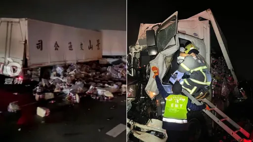 又是景山交通!上午國道追撞害1命 同日晚間再釀國道連環車禍畫面曝