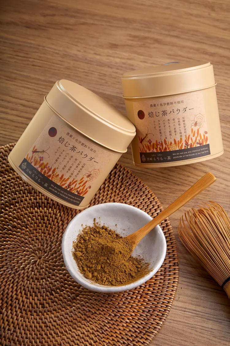 點「新富町限定套餐」，再送同樣來自新富町豊緑園自然農法焙茶製作的「  歐蕾冰淇淋」。業者提供