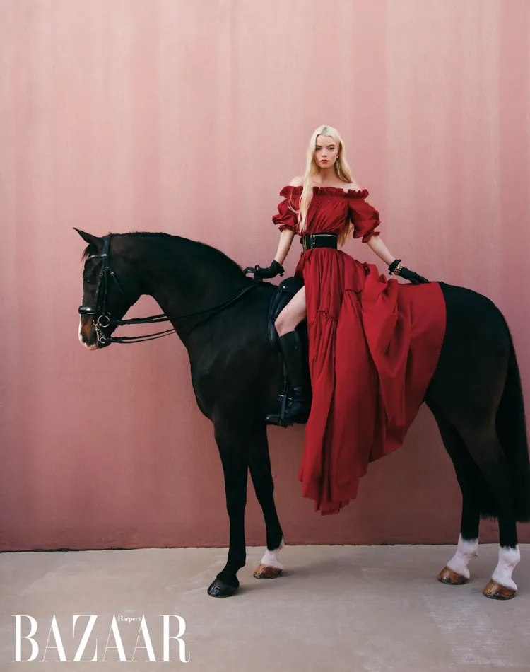 安雅身穿DIOR服飾展現過人仙氣。《Harper's BAZAAR》提供