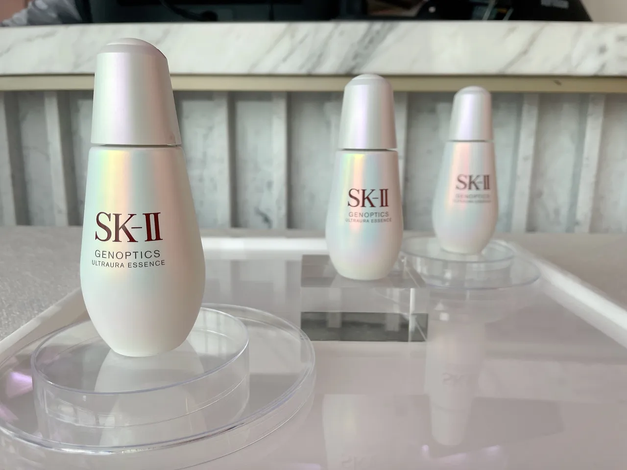 SK-II新品光蘊臻采煥亮精華,30ml/4990元、50ml/7290元、75ml/9990元。張家玲攝
