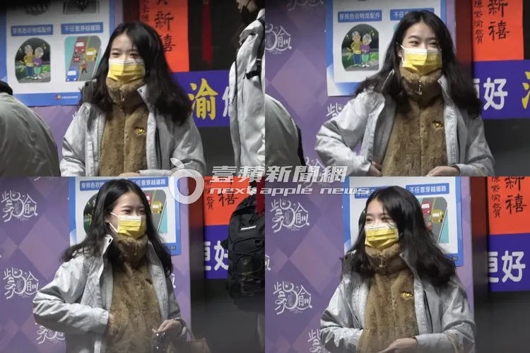 紫渝的可愛四連拍。組合照片，特勤中心攝