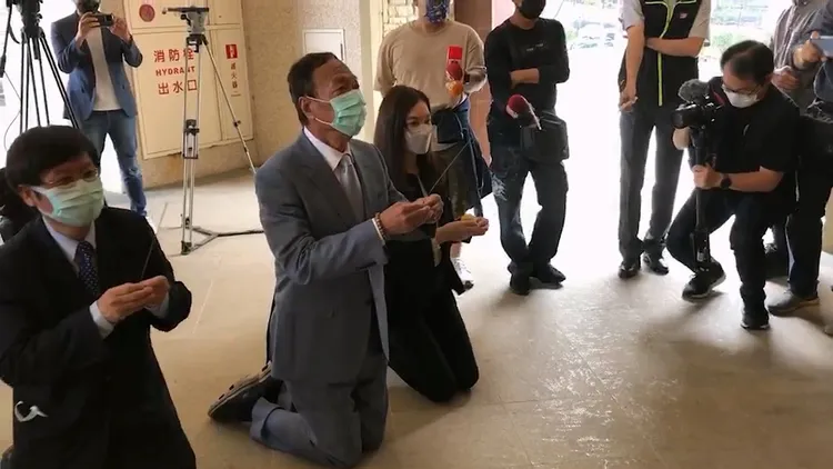 郭台銘說，他還沒做最後的決定。翻攝畫面