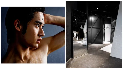 迷之精品店邀人進門脫衣 星2代打頭陣裸身淋浴獻「肌」情