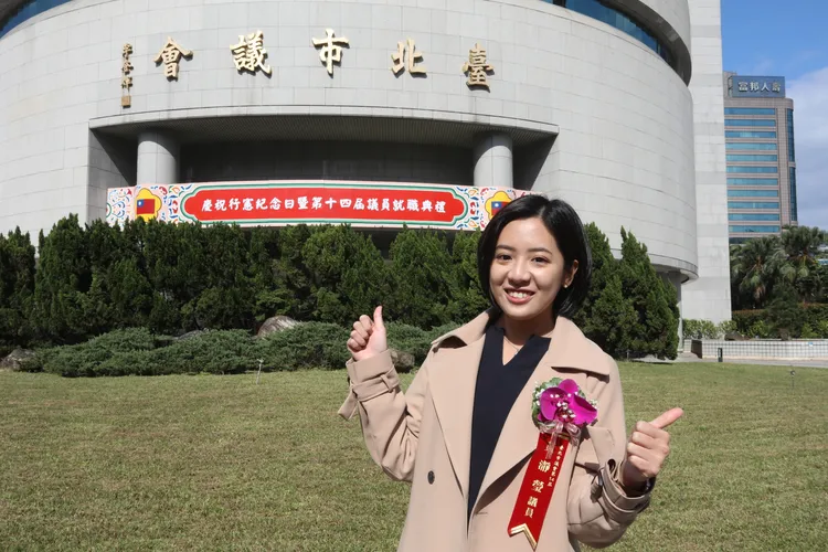 民眾黨議員黃瀞瑩曾任台北市政府副發言人。資料照片