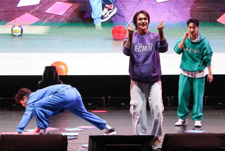 「Highlight」在台北國際會議中心舉辦運動會。鄭孟晃攝