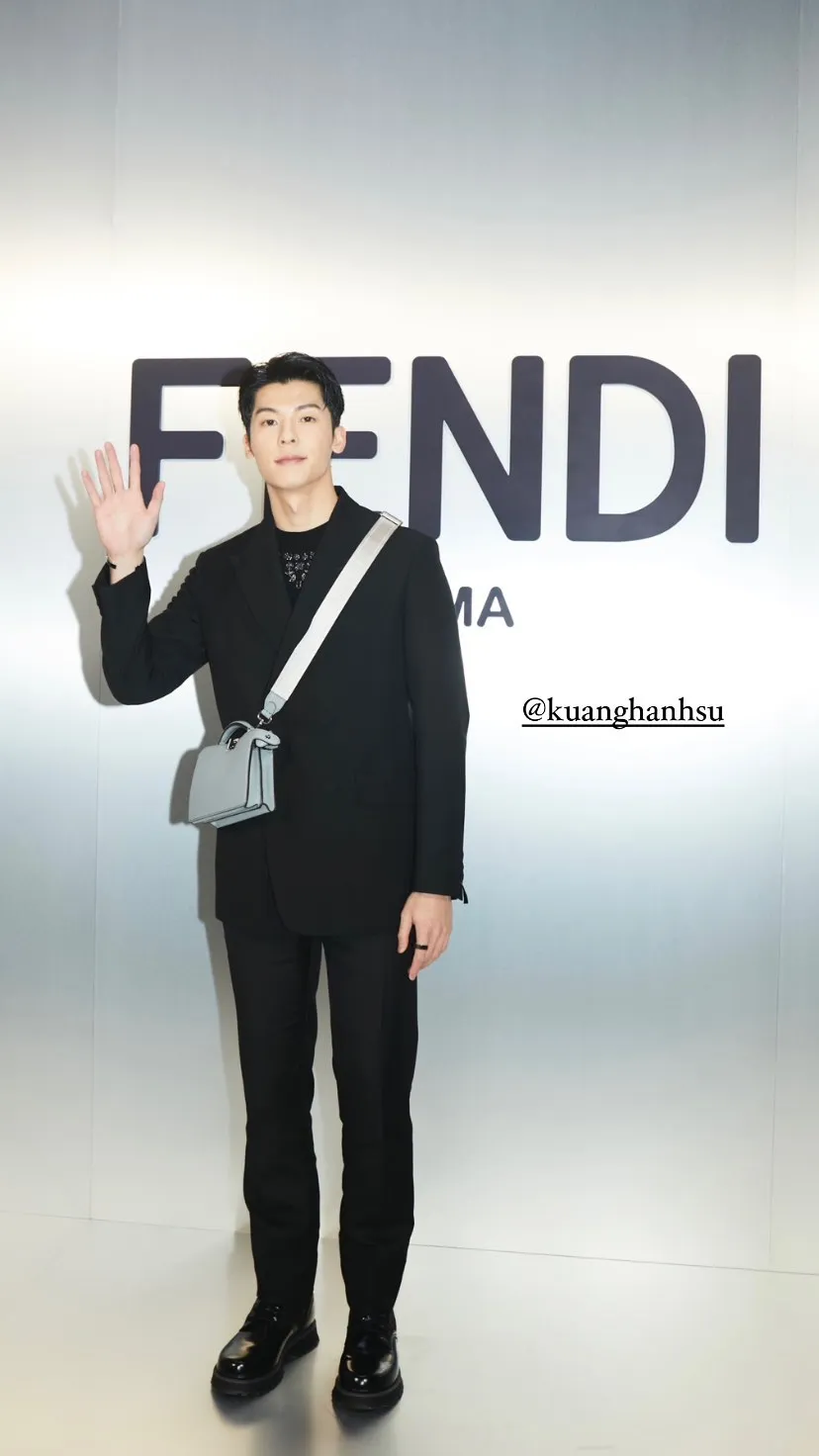 「鳳南小隊」裡的另名成員許光漢,目前也在義大利精品FENDI的大秀中露臉,更讓粉絲敲碗起3人在米蘭的合體畫面。翻攝FENDI IG