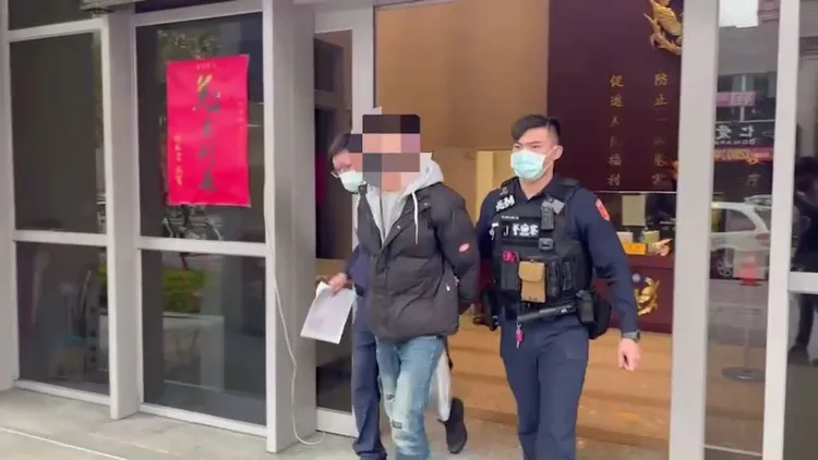 警方將阮男移送法辦。蘆洲警分局提供