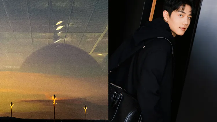 肖戰準備搭機飛米蘭，滿懷雀躍。翻攝肖戰工作室微博