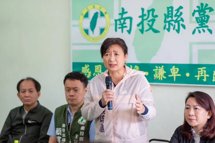 蔡培慧強調，參與立委補選「要為南投爭一口氣」。競總提供