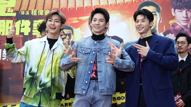 炎亞綸（左起）、林柏宏、許光漢3帥合影。莊宗達攝