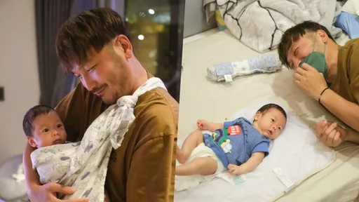 新手爸KID喜獲麟兒第一個生日 身分不一樣!湧大批藍勾勾祝賀