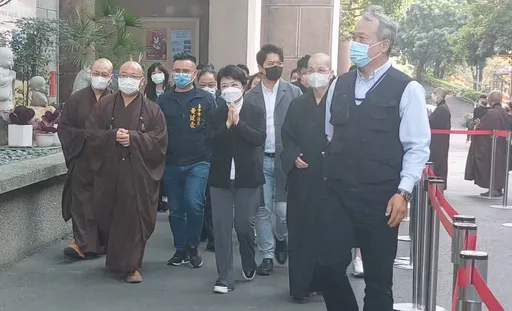 星雲圓寂|代表台中市民弔唁 盧秀燕:大師的「三好運動」就是台灣善良價值