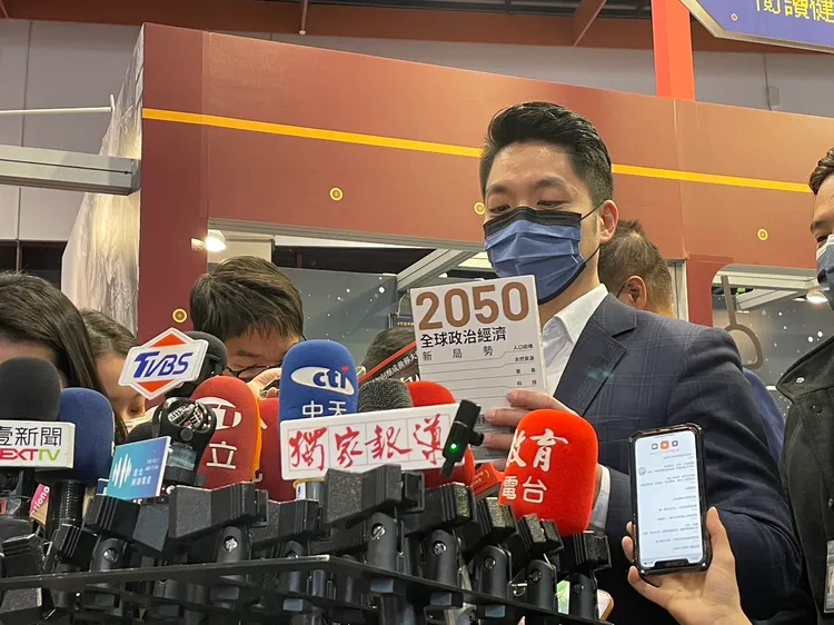 蔣萬安出席第31屆台北國際書展。劉彥宜攝