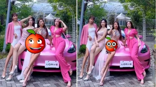 特斯拉妹辣秀「邪惡腿根」！長髮的她加碼了　抬腿這姿勢太啊嘶
