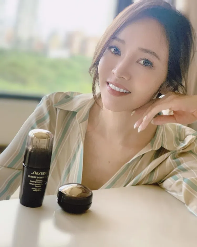 女星侯佩岑是前一任的資生堂極上御藏系列代言人。翻攝houpatty IG