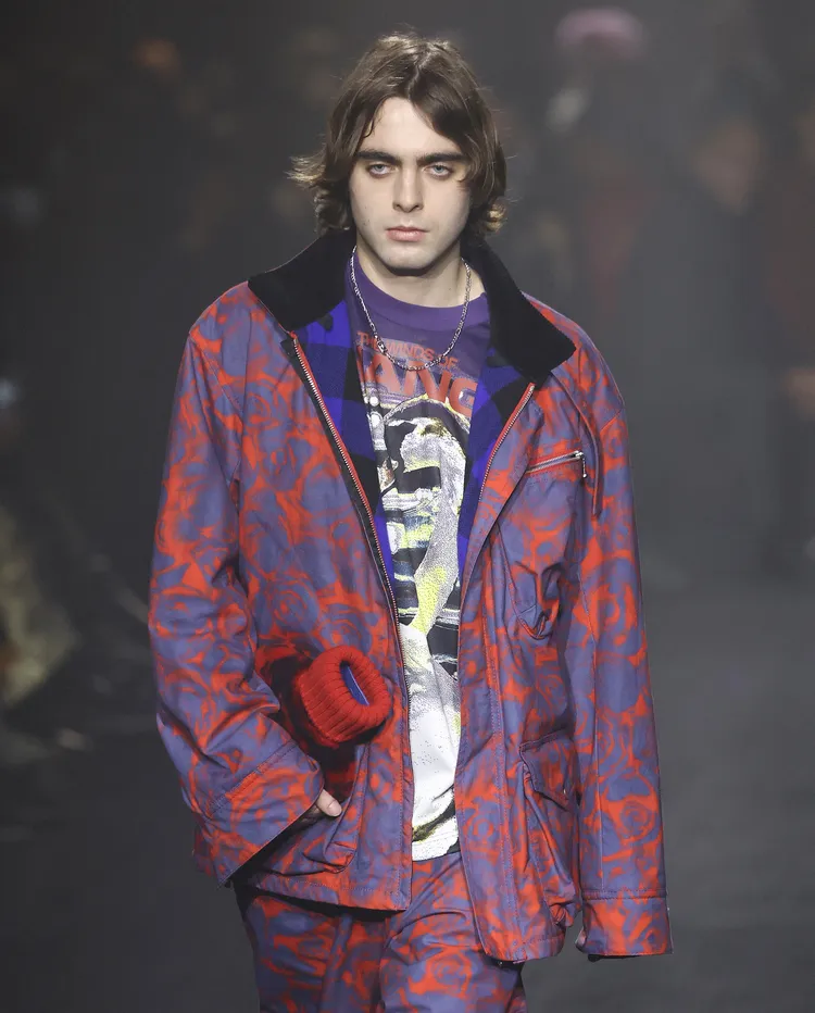 藍儂蓋勒格台灣時間今天凌晨為BURBERRY走秀。路透社