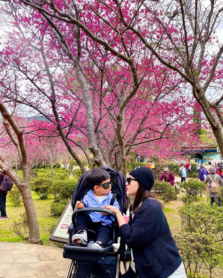 廖曉喬在發文中叮囑自己的「前世情人」：「要記得媽咪最喜歡鬱金香喔！」翻攝bridgette_xoxo IG