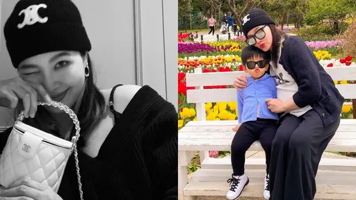 廖曉喬挺肚陪大小情人趴趴走 結婚紀念日喜獲香奈兒「小廢包」