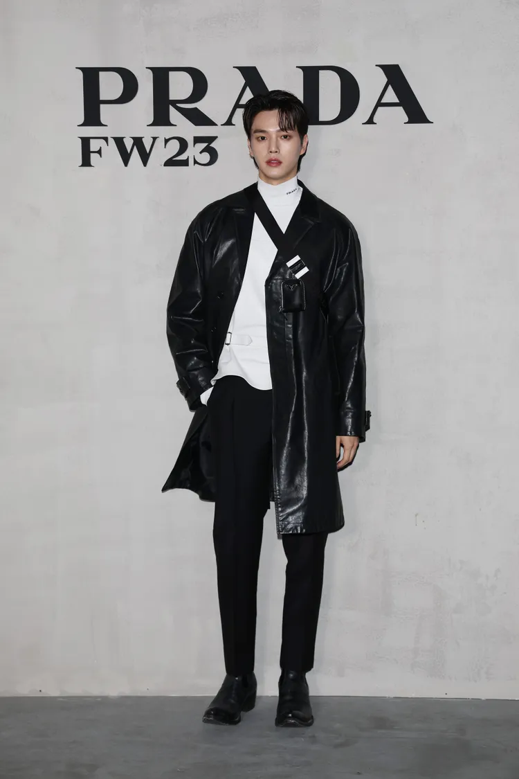 身為「師奶殺手」的宋江，在秀場中面對品牌VIP及媒體的鏡頭，皆露出專業且親切的笑容。品牌提供