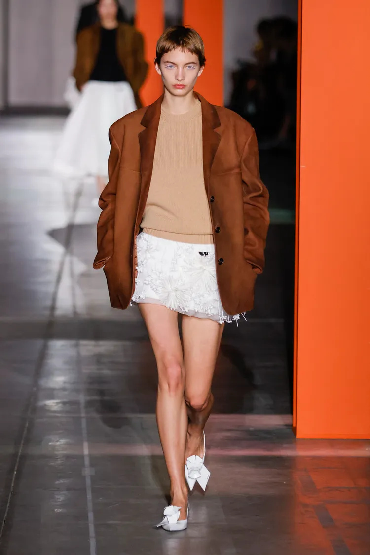 PRADA 2023秋冬女裝大秀。品牌提供