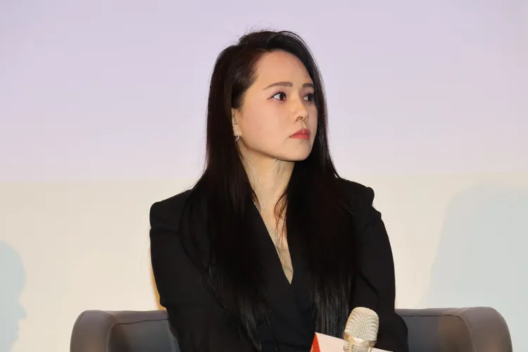 伊能靜認真聆聽。特勤中心攝