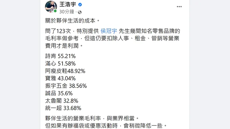 翻攝自王浩宇臉書