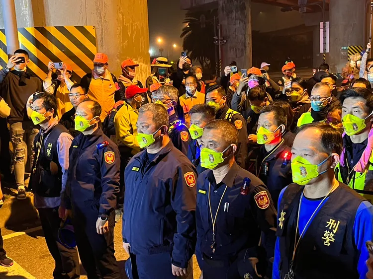 清水分局長周俊銘率隊接駕。民眾提供