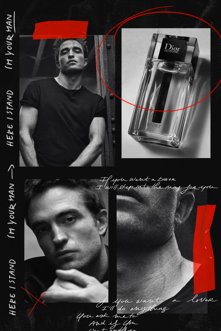 他為DIOR HOMME香氛拍攝的代言廣告。品牌提供