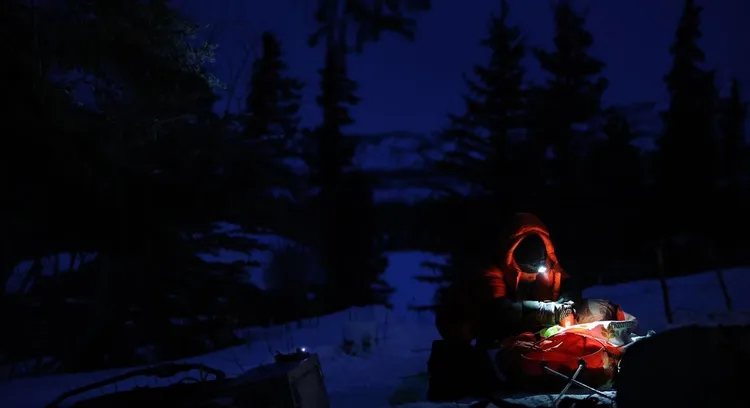 台灣極地超馬好手陳彥博挑戰加拿大育空700公里極地賽完賽。翻攝臉書「陳彥博 Tommy Chen」