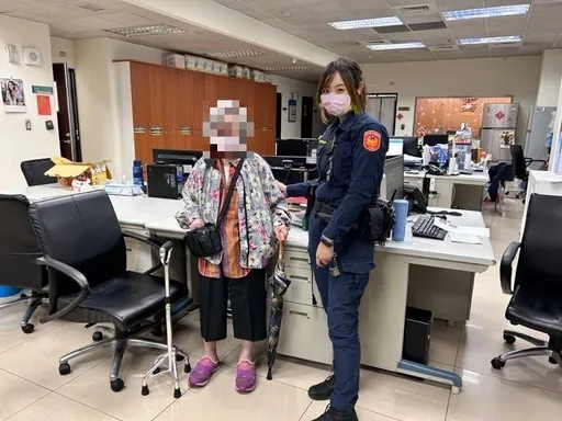 老婦逃出安養院成失蹤人口 北市女警花熱心助她返家