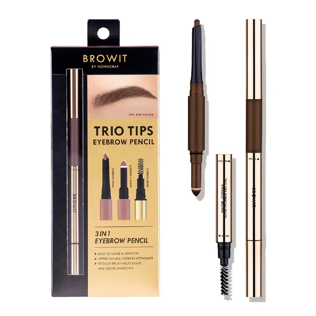 推薦商品：《Solone專屬訂製特調4色眼彩盤06午茶食光》、《凱婷 巧飾大眼造型筆》、《BROWIT貝奧莉 3in1鑽石型氣墊眉筆系列》。業者提供