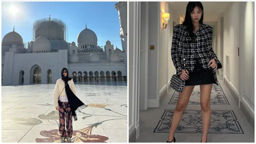 Jennie遊阿布達比入境隨俗隱藏辣妹魂 全身精品還是飄出村姑fu