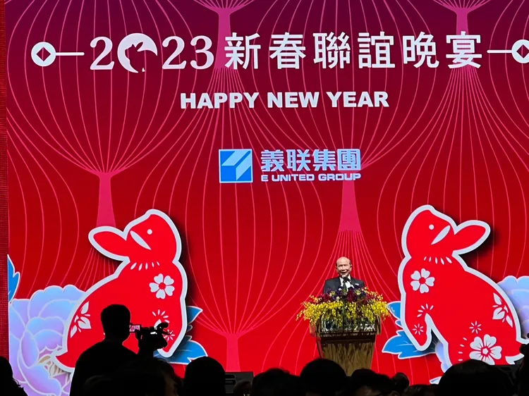 義联3日舉辦春酒席開200桌，創辦人林義守表示，持續看好高雄發展將大舉投資。葉家銘攝