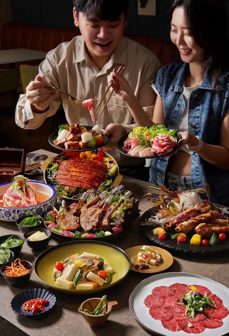 台北國泰萬怡酒店MJ Kitchen瘋肉季，推出各式肉食系美味。業者提供