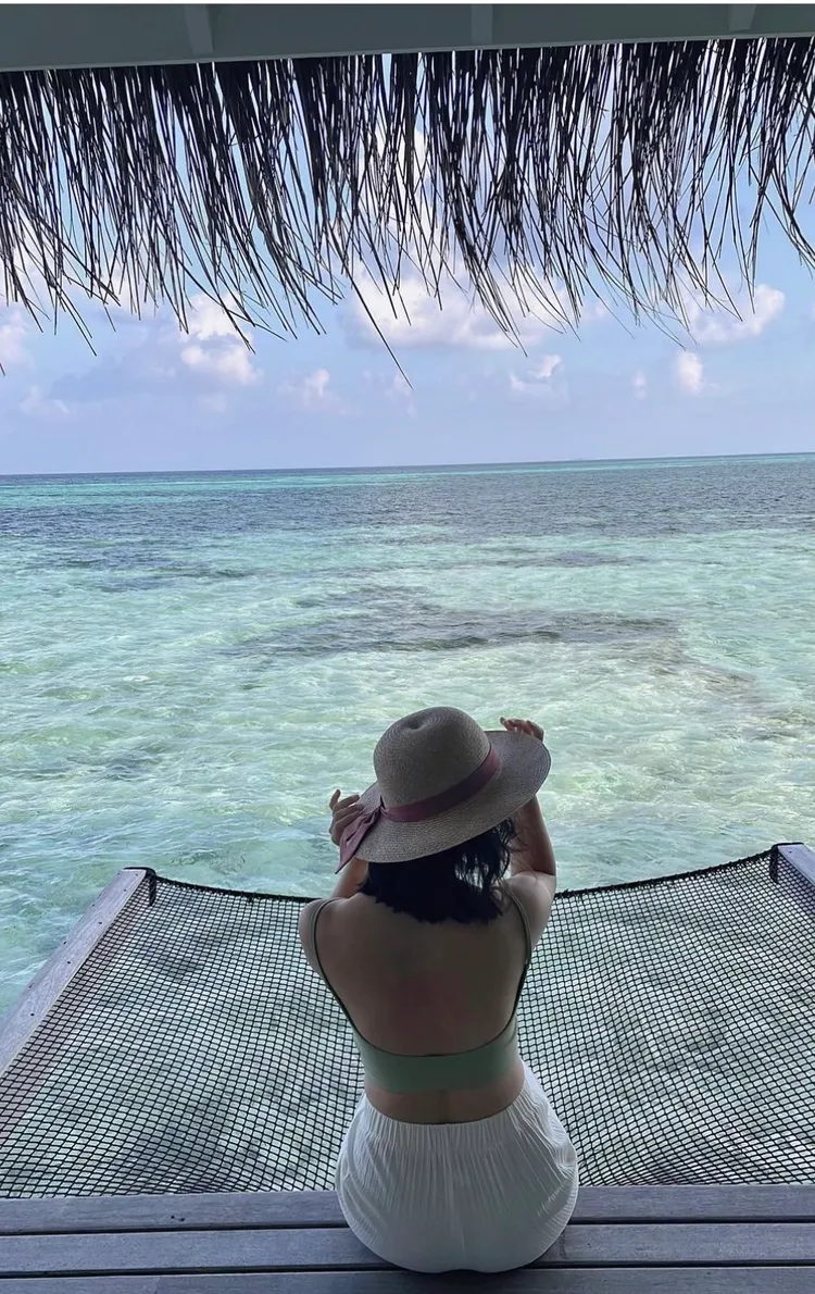 卓君澤展露性感美背。翻攝卓君澤IG