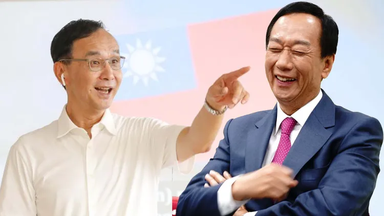 黃越綏直指，其實朱立倫是有實力也有資格選2024的人，換要是他在民進黨，也一定是他選。合成照片