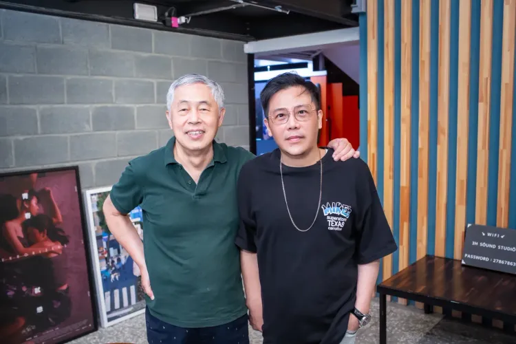 《山中森林》導演姜寧（右）提告酸民。禾力文創提供