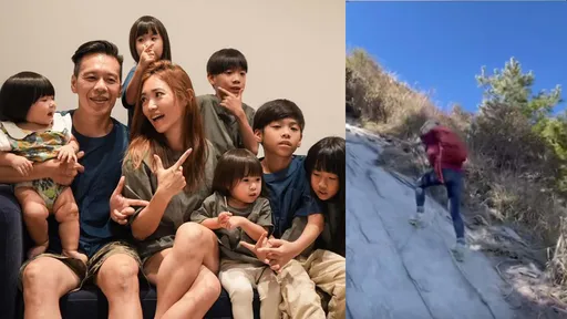 七寶媽「林叨囝仔」挺6月孕肚攀岩 網傻眼:地表最強孕婦!