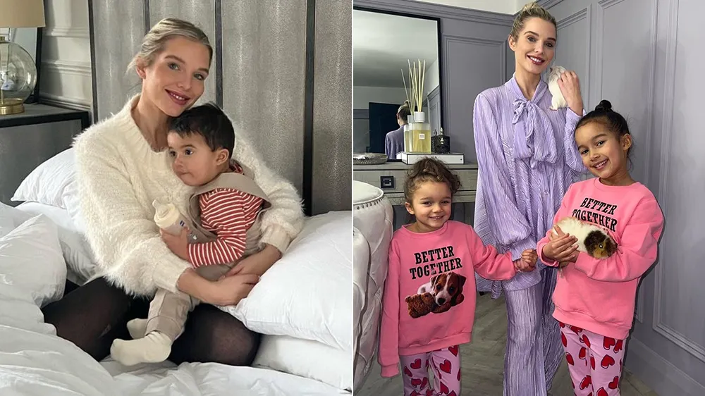 海倫和3名子女。翻攝自Helen Flanagan IG