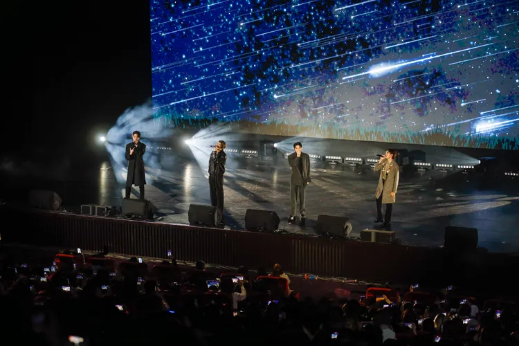 泰國F4演唱《流星花園》的劇中歌曲《Shooting Star》。IME提供